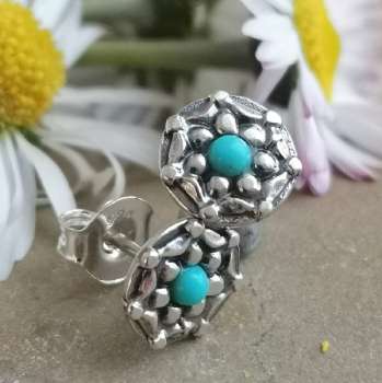 Серебряные серьги с бирюзой MVE2133TQ