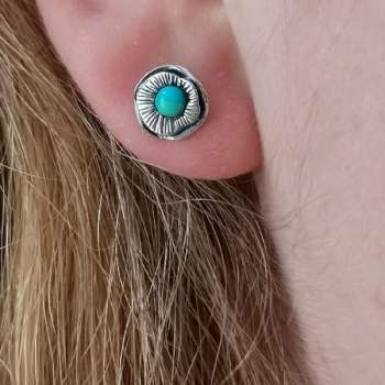 Серебряные серьги с бирюзой MVE2129TQ