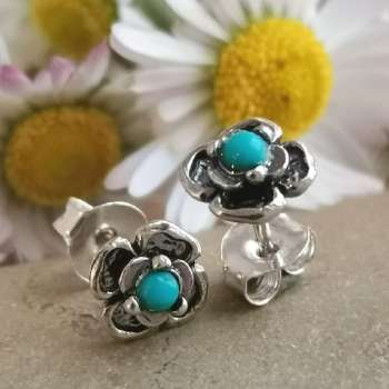 Серебряные серьги с бирюзой MVE2134TQ