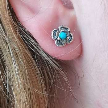 Серебряные серьги с бирюзой MVE2134TQ