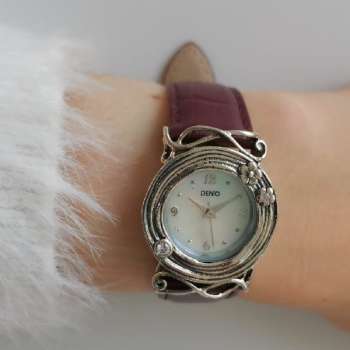 Серебряные часы с куб.цирконом 01W692BDCZ