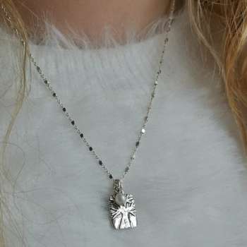 Серебряное колье с жемчугом 01N3486PL