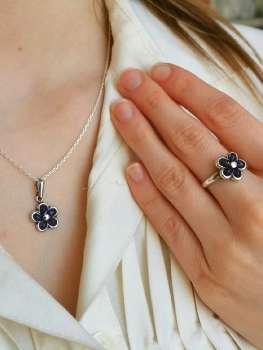 Серебряное кольцо с аметистом MVR1649AM