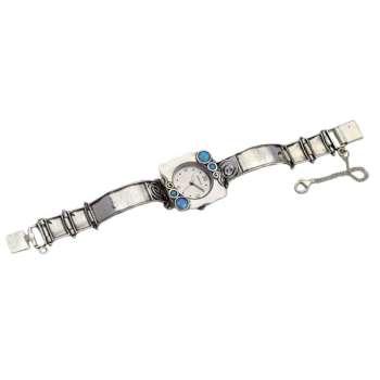 Серебряные часы с опалом иск. 01W062OP