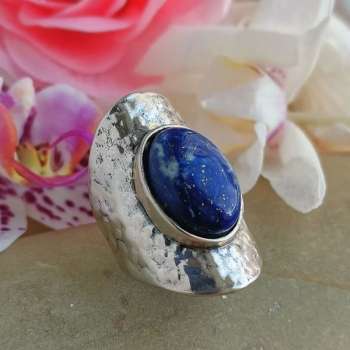 Серебряное кольцо с лазуритом 01R2722LZ