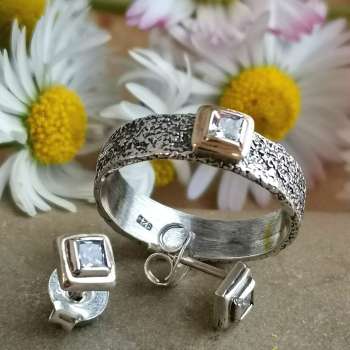 Серебряные серьги с куб.цирконом MVE2131CZ