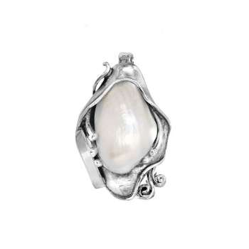 Серебряный кулон с жемчугом MVP328PL