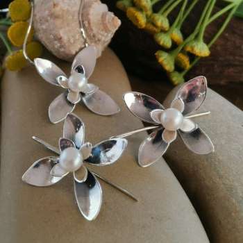 Серебряный кулон с жемчугом MVP1693PL