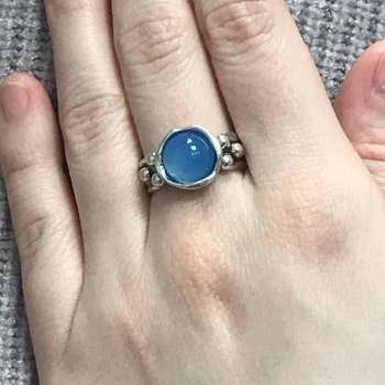 Серебряное кольцо с халцедоном 01R1716HL