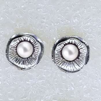 Серебряные серьги с жемчугом MVE2129PL