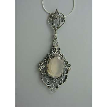 Серебряное колье с куб.цирконом MVN1060CZ