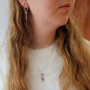 Серебряное колье с золотом MVN1800G