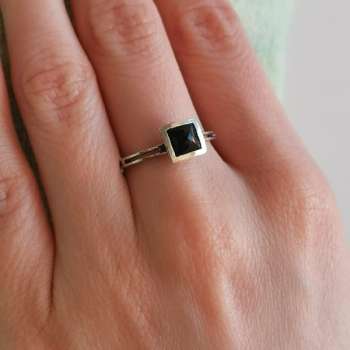 Серебряное кольцо с ониксом MVR1435/13ON