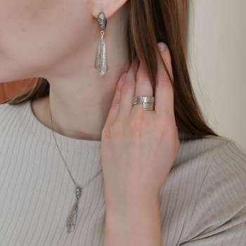 Серьги с золотом MVE2011G