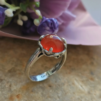 Серебряное кольцо с сердоликом 01R1908SR