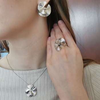 Серебряное кольцо с куб.цирконом и золотом MVR2109GCZ