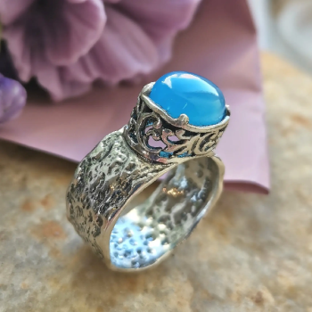 Серебряное кольцо с халцедоном 01R2759HL