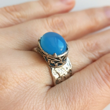 Серебряное кольцо с халцедоном 01R2759HL