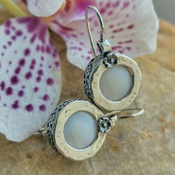 Серебряные серьги с перламутром 01E1468PL