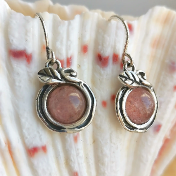 Серебряные серьги с кварцем 01E1860QZ