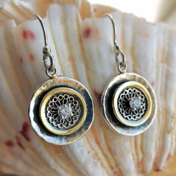 Серебряные серьги с куб.цирконом и золотом MVE1178GCZ Серебряные серьги с куб.цирконом и золотом MVE1178GCZ