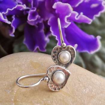 Серебряные серьги с жемчугом 01E2366PL/1