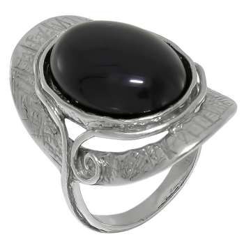 Серебряное кольцо с ониксом 01R1907ON