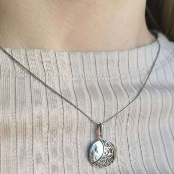 Серебряный кулон с золотом MVP1904G