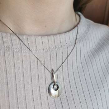 Серебряный кулон с куб.цирконом и золотом MVP1976GCZ