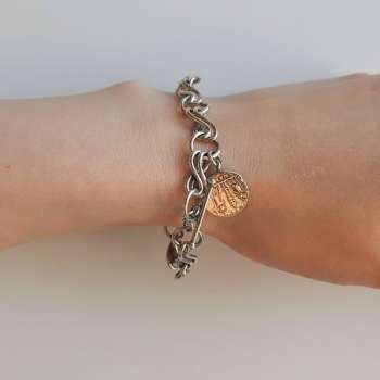 Серебряный браслет с золотом MVB1952G