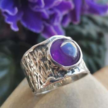 Серебряное кольцо с аметистом 01R2646AM