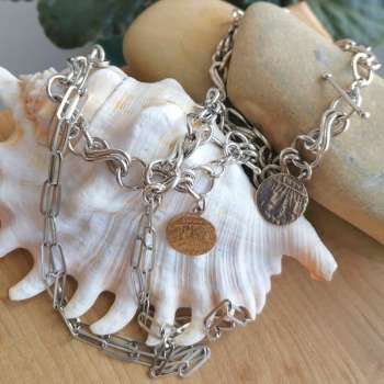 Серебряный браслет с золотом MVB1952G