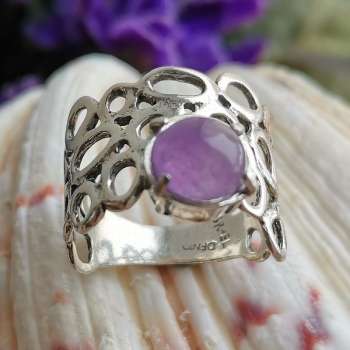 Серебряное кольцо с аметистом 01R1285AM