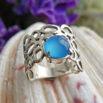 Серебряное кольцо с халцедоном 01R1285HL