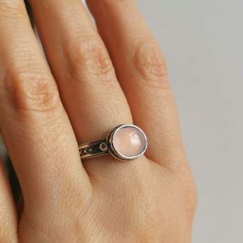 Серебряное кольцо с халцедоном 01R540HL/1