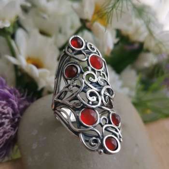 Серебряное кольцо с сердоликом 01R2785SR
