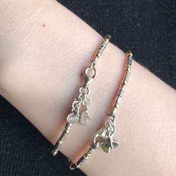 Серебряный браслет с голдфилд Y01B211GF