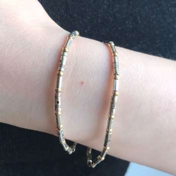 Серебряный браслет с голдфилд Y01B210GF