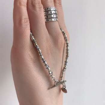 Серебряный браслет с голдфилд Y01B896GF