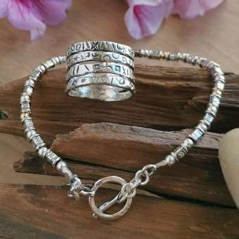 Серебряный браслет с голдфилд Y01B896GF