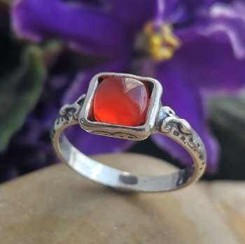 Серебряное кольцо с сердоликом 01R1341SR