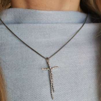 Серебряное колье 01N5098
