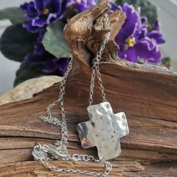 Серебряное колье 01N5053