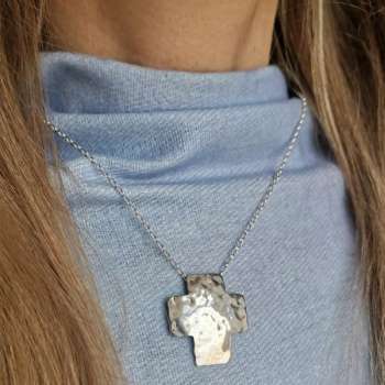 Серебряное колье 01N5053