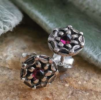 Серебряные серьги с гранатом MVE2133GR
