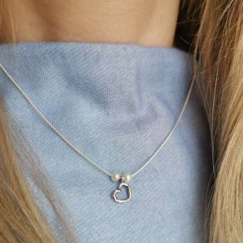 Серебряное колье с жемчугом 01N399PL