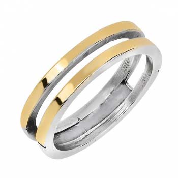Серебряное кольцо с золотом MVR1770G