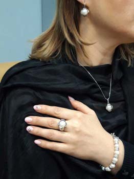 Серебряные серьги с жемчугом, куб.цирконом и золотом MVE1584GPL