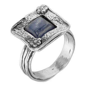 Серебряное кольцо с кианитом 01R1882KT