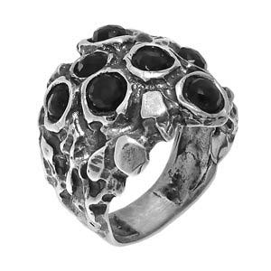 Серебряное кольцо с ониксом MVR1031ON